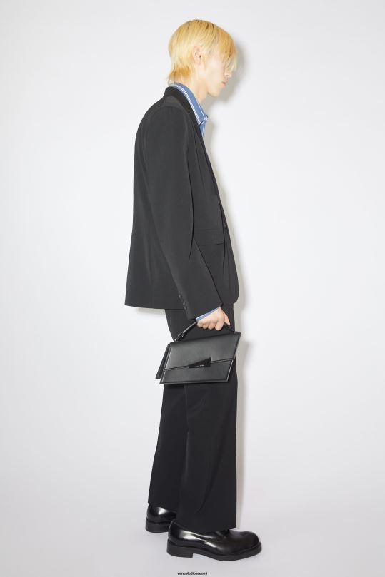 Acne Studios Lisätarvikkeet musta 0VF2B517 distortion minilaukku