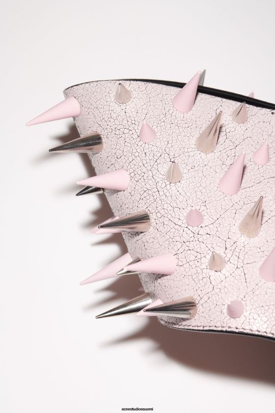 Acne Studios Lisätarvikkeet pastelli pinkki 0VF2B844 yläkahvallinen piikkipussi