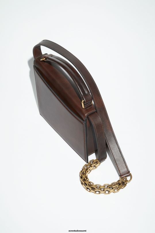 Acne Studios Lisätarvikkeet tumman ruskea 0VF2B582 distortion minilaukku