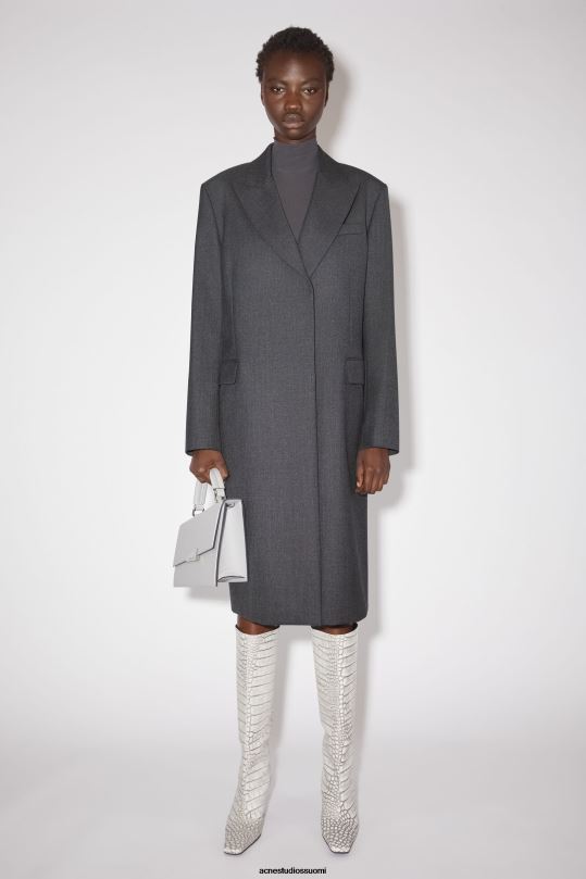 Acne Studios Lisätarvikkeet vaalean harmaa 0VF2B663 distortion käsilaukku