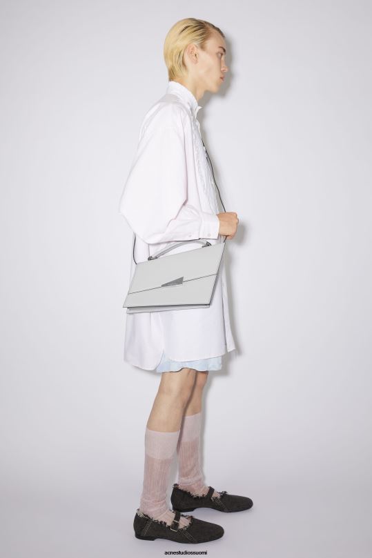 Acne Studios Lisätarvikkeet vaalean harmaa 0VF2B663 distortion käsilaukku