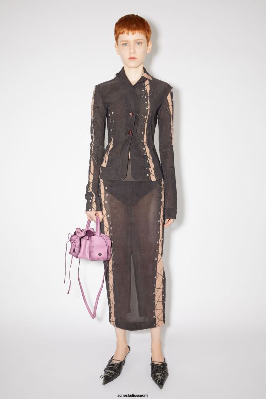 Acne Studios Lisätarvikkeet vaaleanpunainen 0VF2B852 multipocket mini laukku kiitotien show