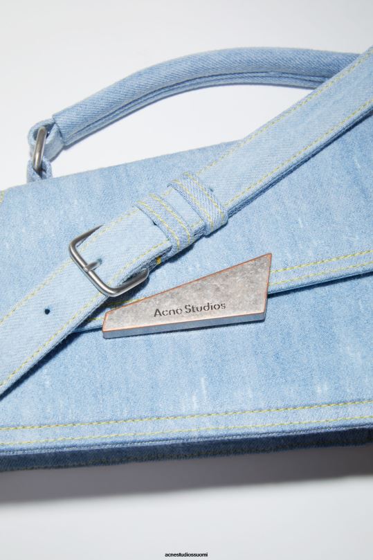 Acne Studios Lisätarvikkeet vaaleansininen 0VF2B767 distortion minilaukku