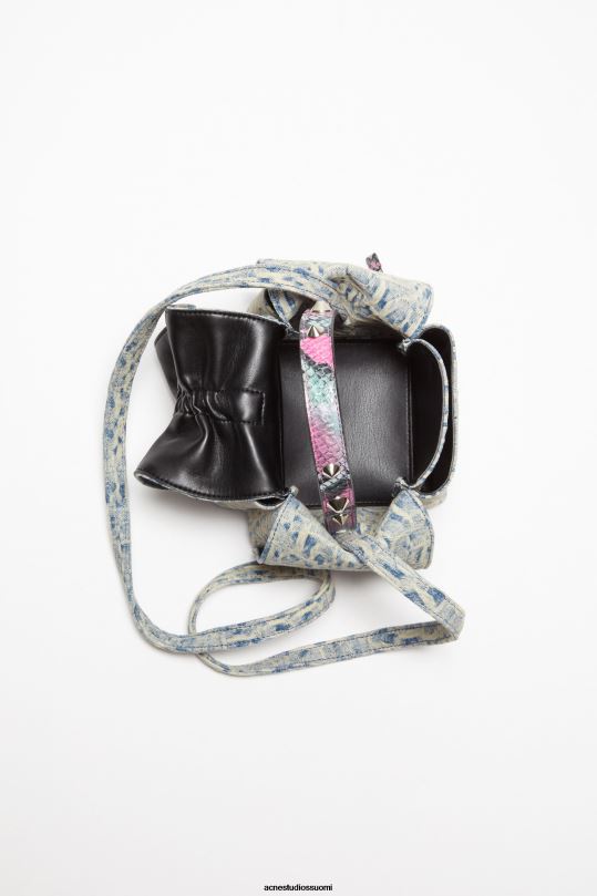 Acne Studios Lisätarvikkeet vaaleansininen/vaaleanpunainen 0VF2B760 monitaskuinen minilaukku