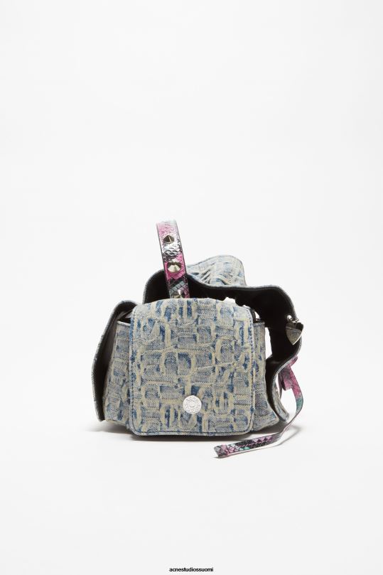 Acne Studios Lisätarvikkeet vaaleansininen/vaaleanpunainen 0VF2B760 monitaskuinen minilaukku
