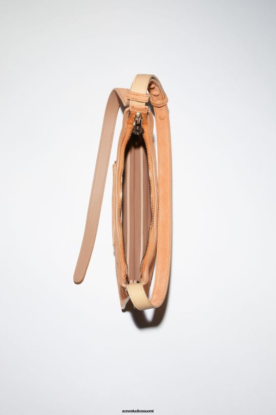 Acne Studios Lisätarvikkeet aprikoosi appelsiini 0VF2B797 platt mini olkalaukku