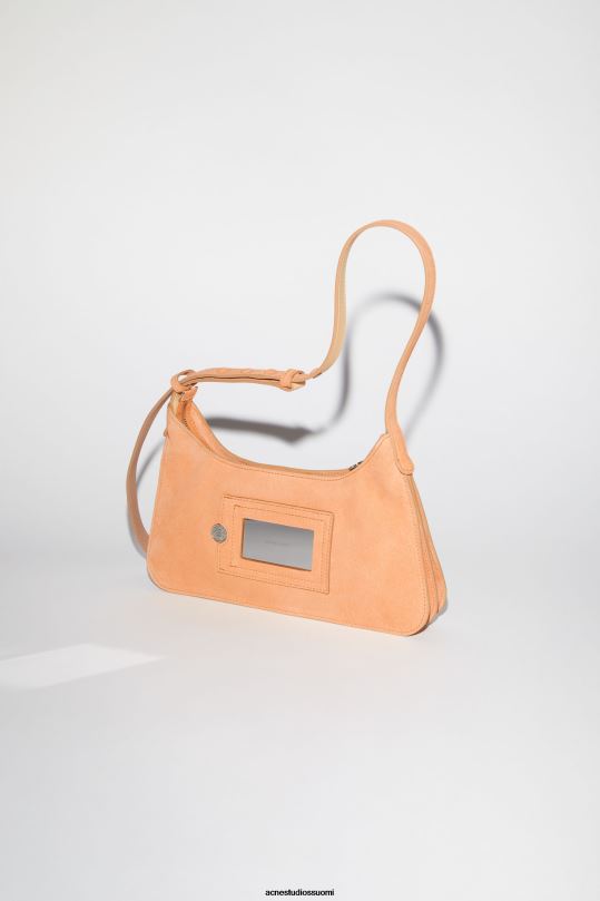 Acne Studios Lisätarvikkeet aprikoosi appelsiini 0VF2B797 platt mini olkalaukku