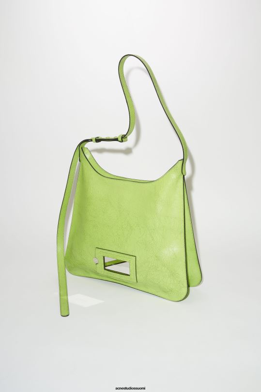 Acne Studios Lisätarvikkeet limenvihreä 0VF2B742 platt olkalaukku