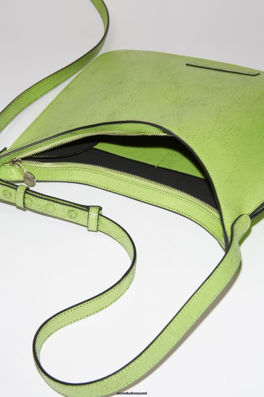 Acne Studios Lisätarvikkeet limenvihreä 0VF2B742 platt olkalaukku