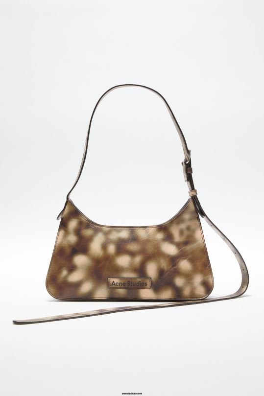 Acne Studios Lisätarvikkeet moni ruskea 0VF2B631 platt mini olkalaukku
