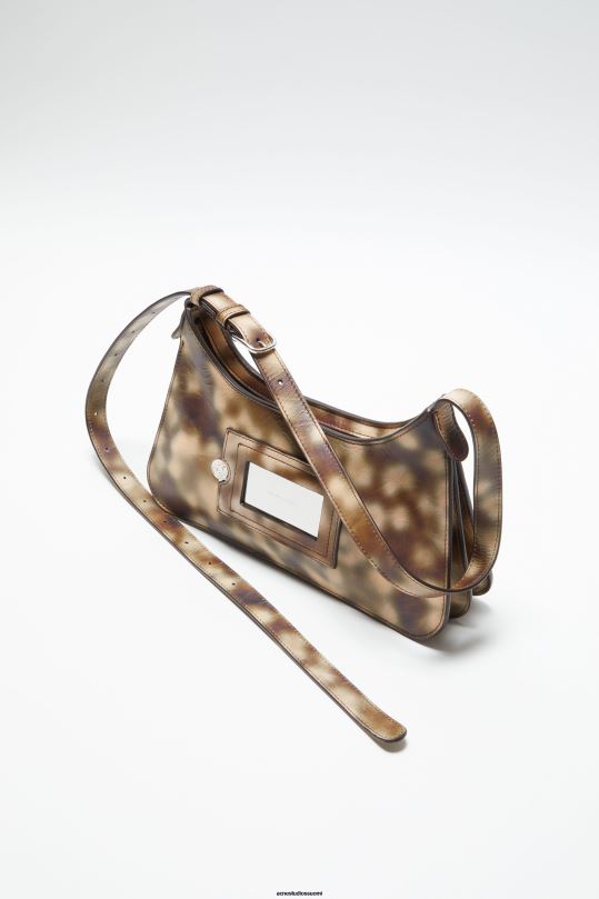 Acne Studios Lisätarvikkeet moni ruskea 0VF2B631 platt mini olkalaukku