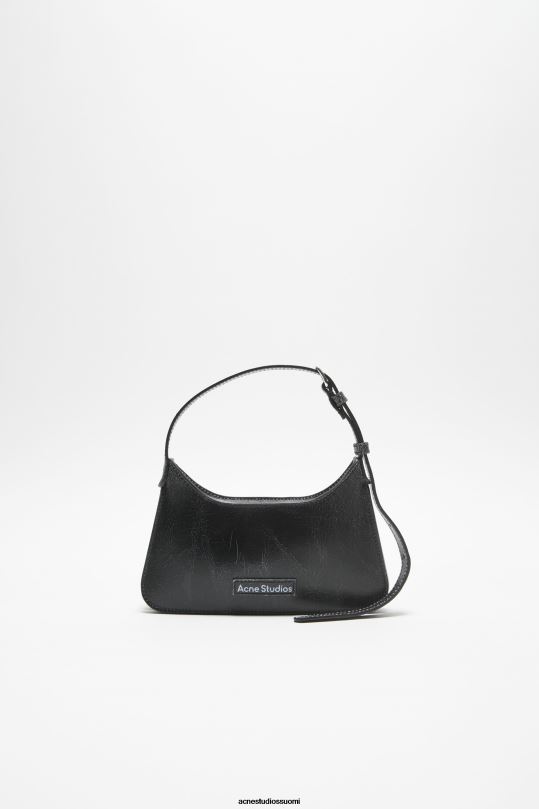 Acne Studios Lisätarvikkeet musta 0VF2B465 platt micro olkalaukku