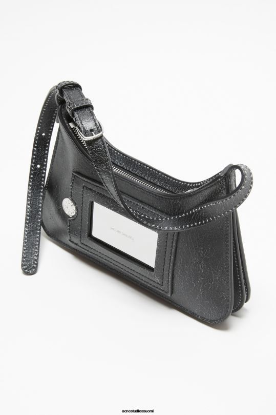 Acne Studios Lisätarvikkeet musta 0VF2B465 platt micro olkalaukku