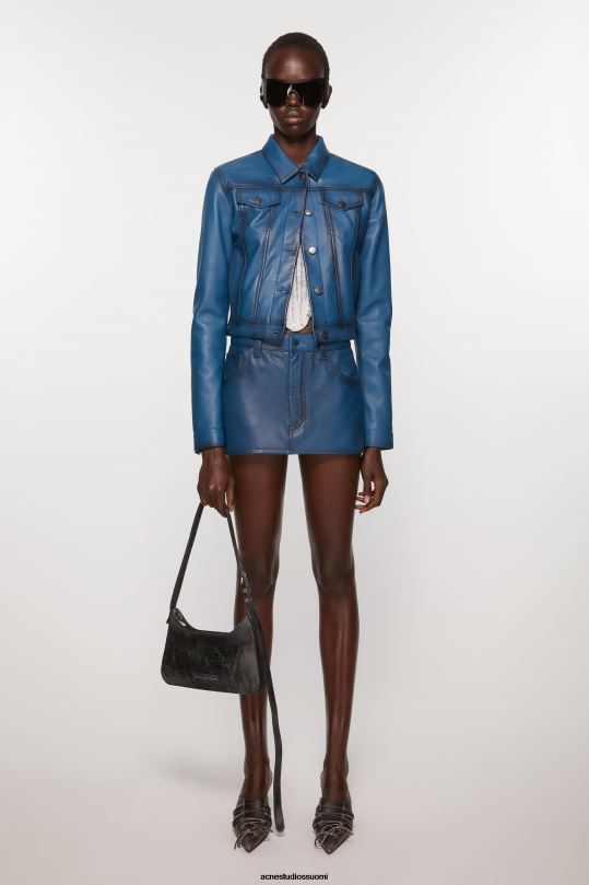 Acne Studios Lisätarvikkeet musta 0VF2B467 platt mini olkalaukku
