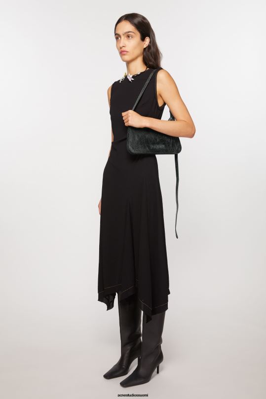 Acne Studios Lisätarvikkeet musta 0VF2B467 platt mini olkalaukku
