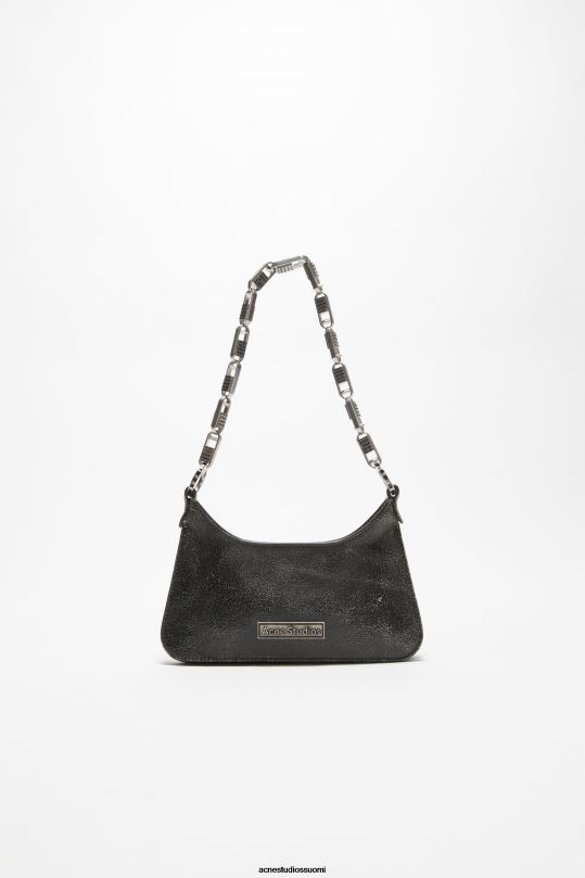 Acne Studios Lisätarvikkeet musta 0VF2B470 platt micro olkalaukku