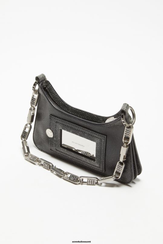 Acne Studios Lisätarvikkeet musta 0VF2B470 platt micro olkalaukku