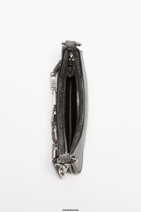 Acne Studios Lisätarvikkeet musta 0VF2B470 platt micro olkalaukku