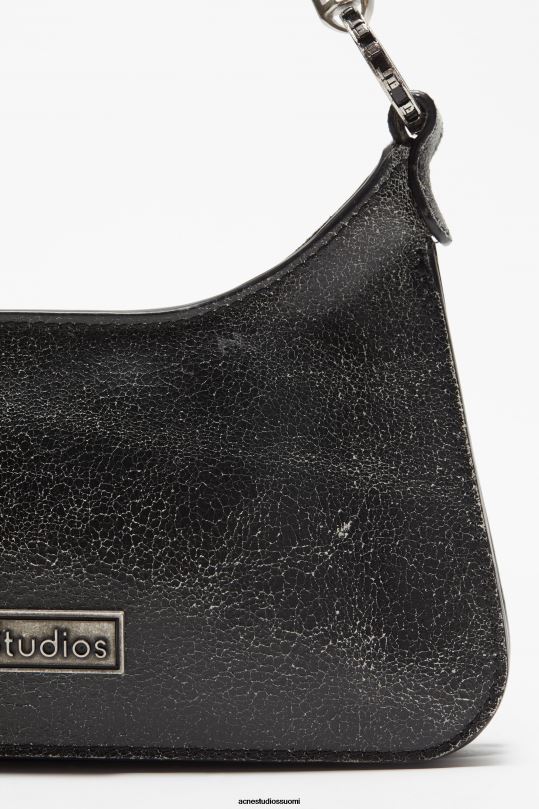 Acne Studios Lisätarvikkeet musta 0VF2B470 platt micro olkalaukku