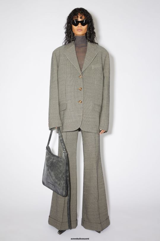 Acne Studios Lisätarvikkeet musta 0VF2B484 platt olkalaukku