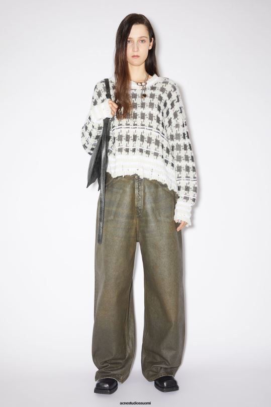 Acne Studios Lisätarvikkeet musta 0VF2B484 platt olkalaukku