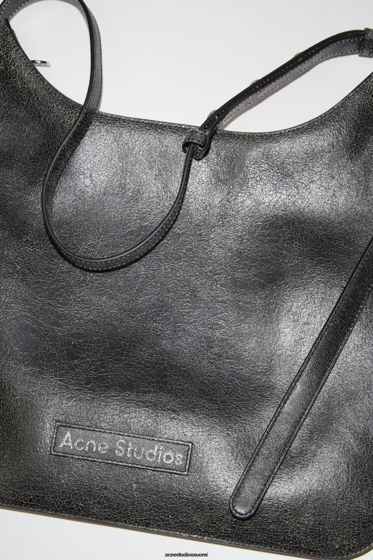 Acne Studios Lisätarvikkeet musta 0VF2B484 platt olkalaukku