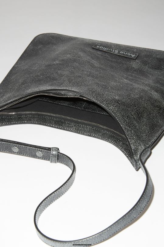 Acne Studios Lisätarvikkeet musta 0VF2B484 platt olkalaukku