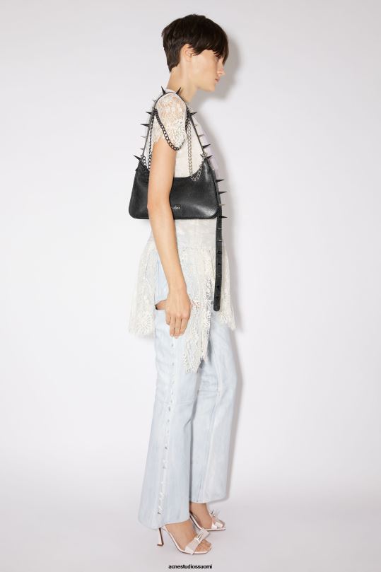 Acne Studios Lisätarvikkeet musta 0VF2B489 platt spike mini olkalaukku