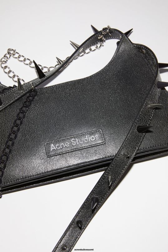 Acne Studios Lisätarvikkeet musta 0VF2B489 platt spike mini olkalaukku