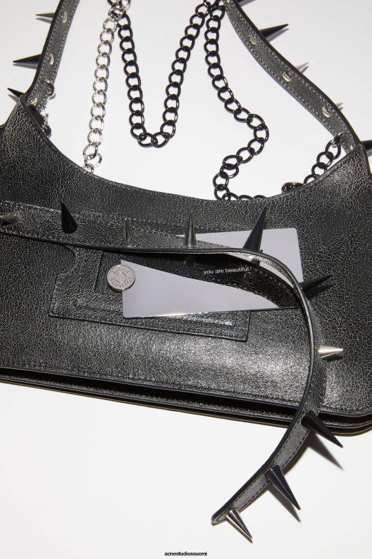 Acne Studios Lisätarvikkeet musta 0VF2B489 platt spike mini olkalaukku