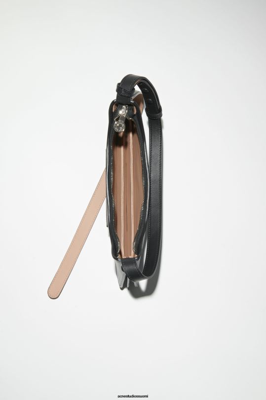 Acne Studios Lisätarvikkeet musta 0VF2B492 platt mini olkalaukku
