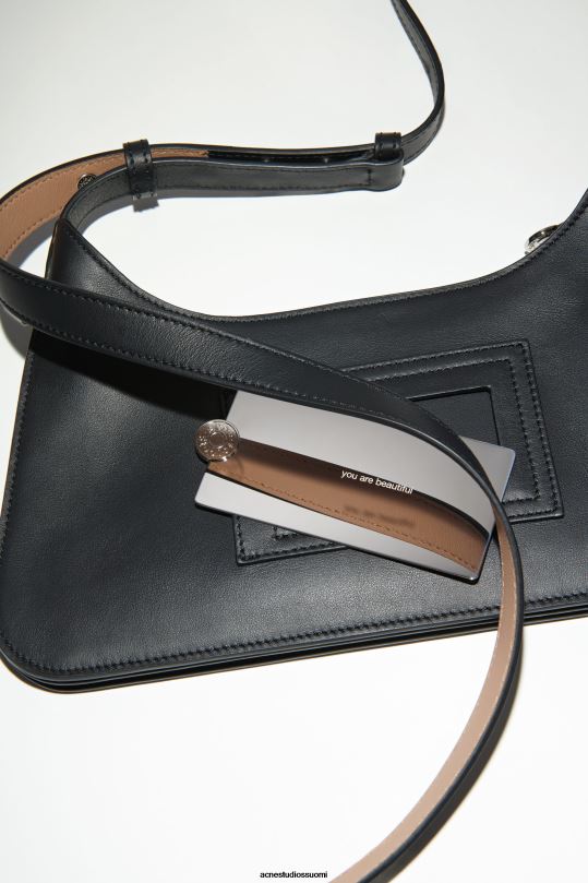 Acne Studios Lisätarvikkeet musta 0VF2B492 platt mini olkalaukku