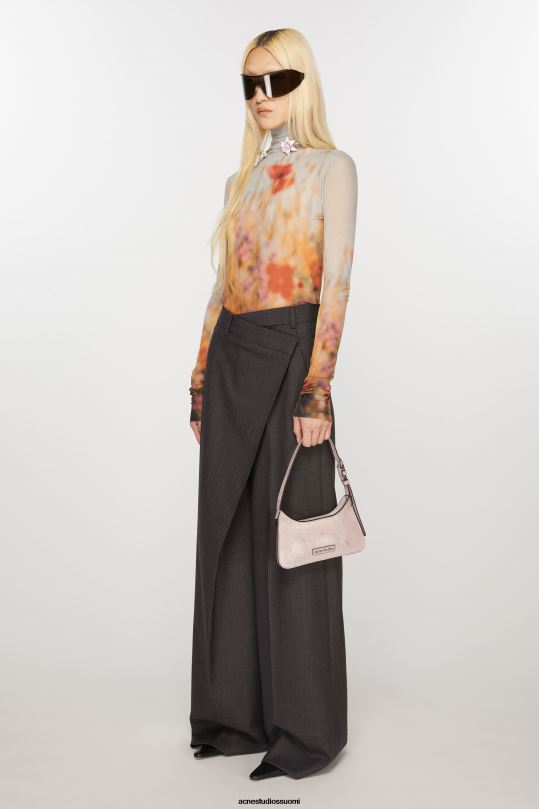 Acne Studios Lisätarvikkeet pastelli pinkki 0VF2B838 platt micro olkalaukku