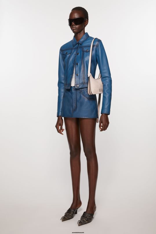 Acne Studios Lisätarvikkeet pastelli pinkki 0VF2B841 platt mini olkalaukku