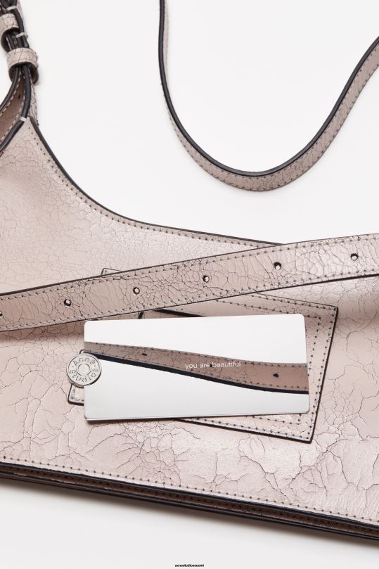Acne Studios Lisätarvikkeet pastelli pinkki 0VF2B841 platt mini olkalaukku