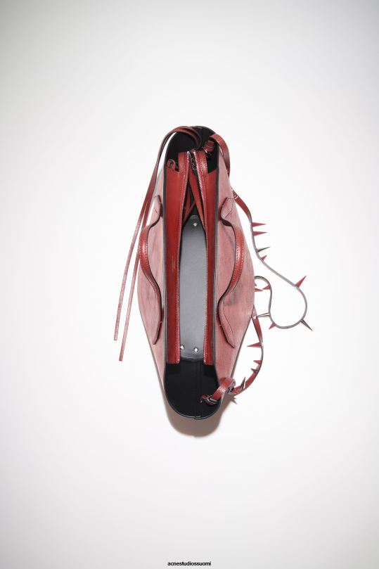 Acne Studios Lisätarvikkeet punainen 0VF2B756 piikki olkalaukku