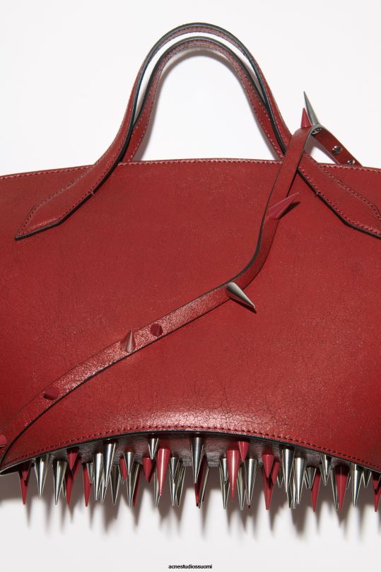 Acne Studios Lisätarvikkeet punainen 0VF2B756 piikki olkalaukku