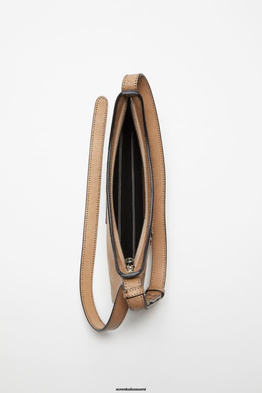 Acne Studios Lisätarvikkeet tumma beige 0VF2B668 platt mini olkalaukku
