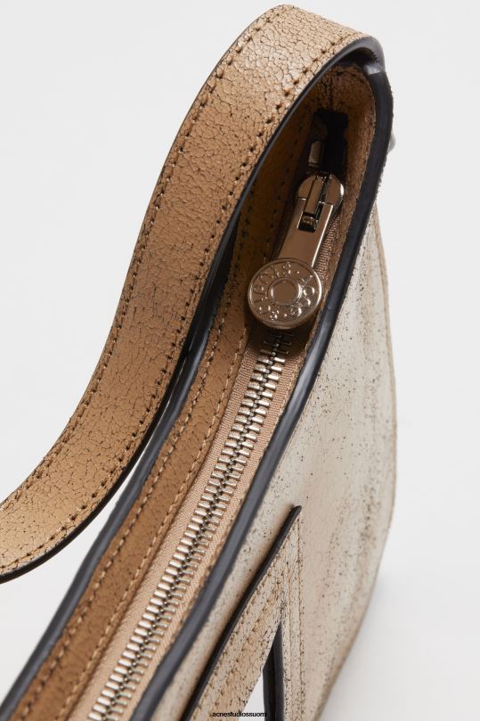 Acne Studios Lisätarvikkeet tumma beige 0VF2B668 platt mini olkalaukku