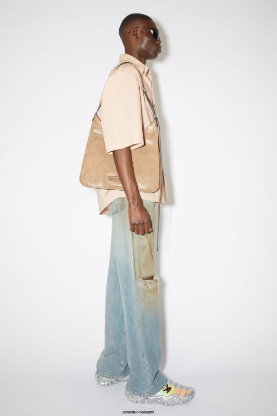 Acne Studios Lisätarvikkeet tumma beige 0VF2B669 platt olkalaukku