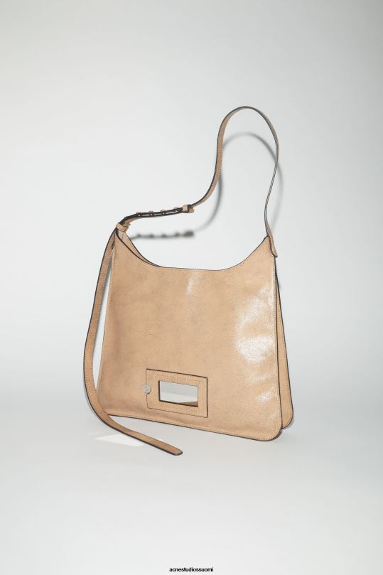 Acne Studios Lisätarvikkeet tumma beige 0VF2B669 platt olkalaukku