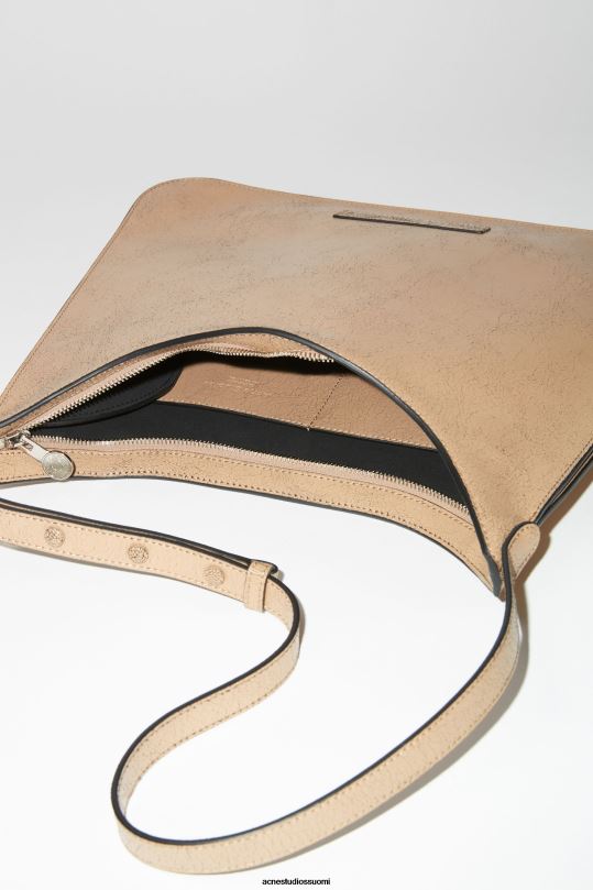 Acne Studios Lisätarvikkeet tumma beige 0VF2B669 platt olkalaukku