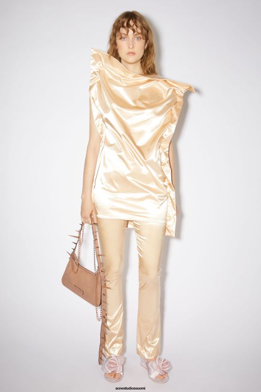 Acne Studios Lisätarvikkeet tumma beige 0VF2B670 platt spike mini olkalaukku