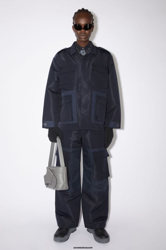 Acne Studios Lisätarvikkeet tummanharmaa 0VF2B593 musubi olkalaukku