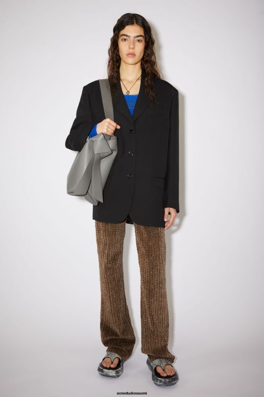 Acne Studios Lisätarvikkeet tummanharmaa 0VF2B595 musubi midi olkalaukku