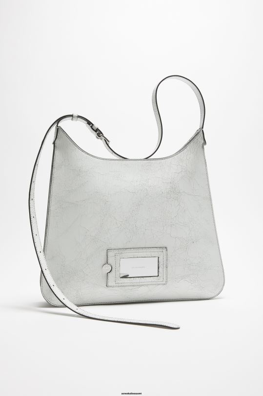 Acne Studios Lisätarvikkeet valkoinen 0VF2B823 platt olkalaukku