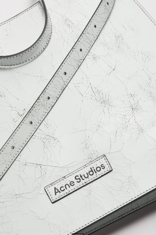Acne Studios Lisätarvikkeet valkoinen 0VF2B823 platt olkalaukku
