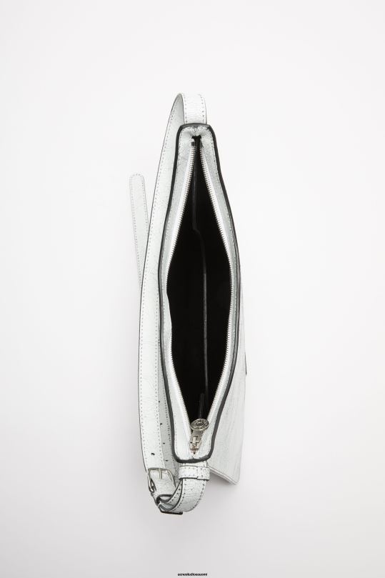 Acne Studios Lisätarvikkeet valkoinen 0VF2B823 platt olkalaukku