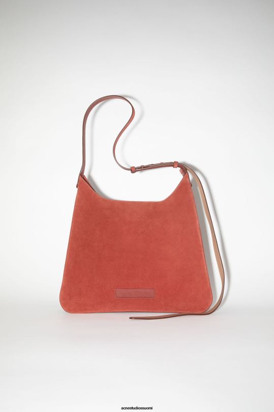 Acne Studios Lisätarvikkeet viininpunainen 0VF2B598 platt olkalaukku