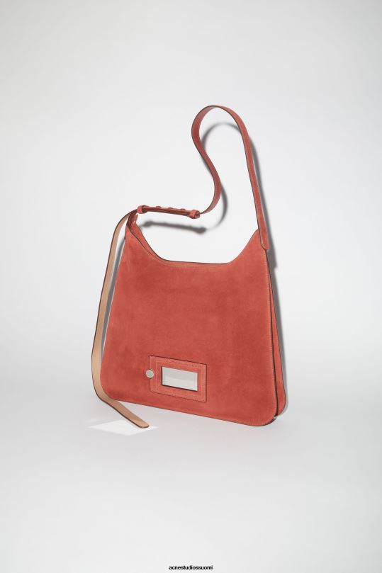 Acne Studios Lisätarvikkeet viininpunainen 0VF2B598 platt olkalaukku